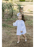 Blue Blossom Billie Bishop Dress - Posh Tots Children's Boutique