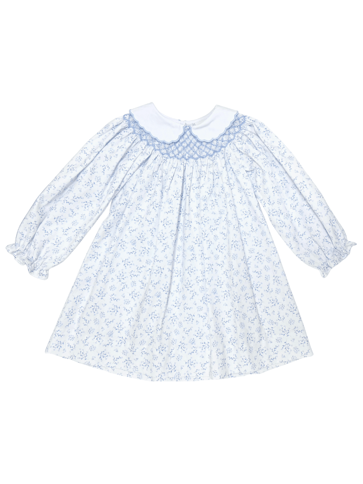 Blue Blossom Billie Bishop Dress - Posh Tots Children's Boutique
