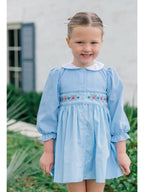 PRE-ORDER Beckett Blue Flowers Dress