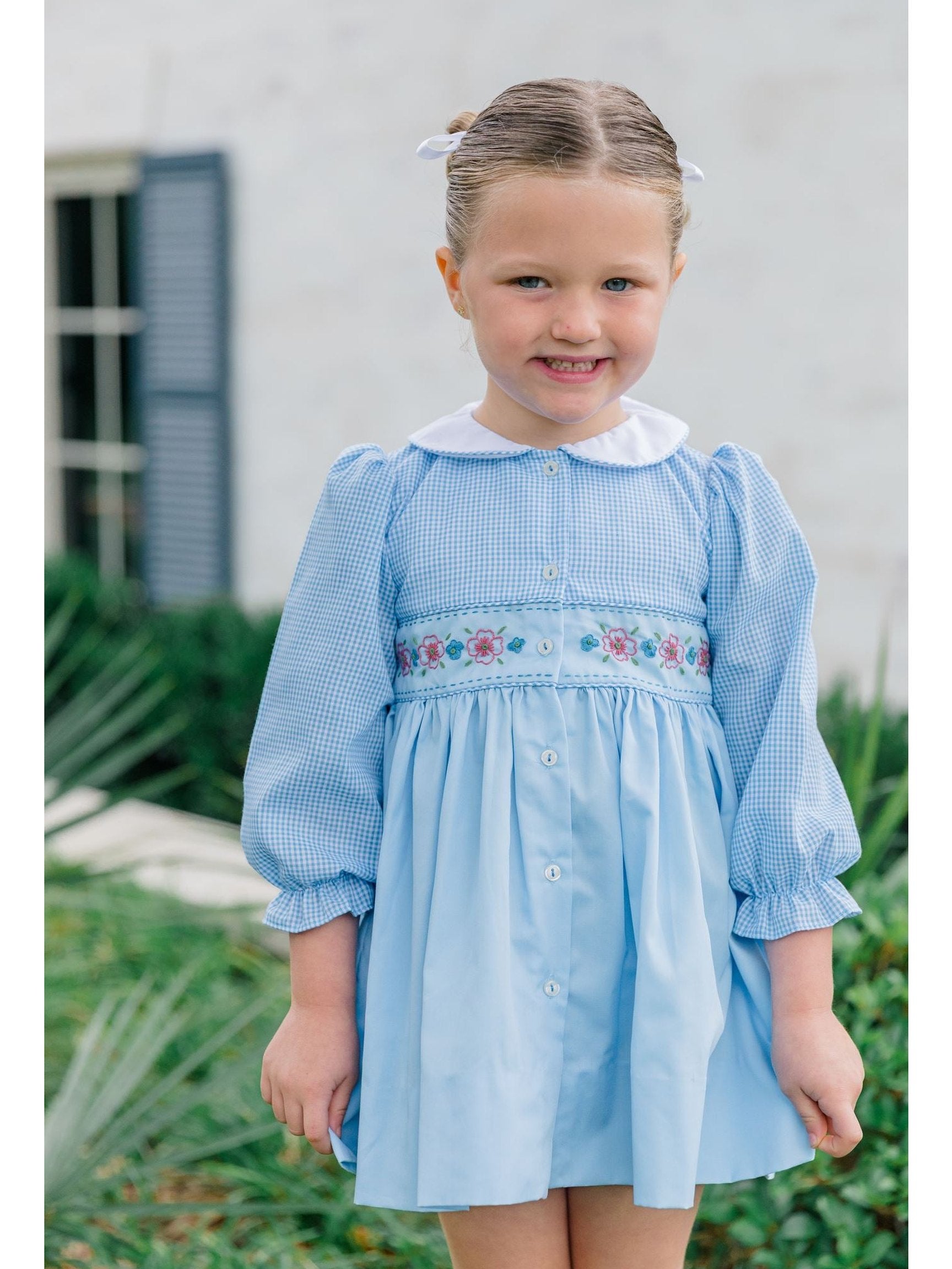 PRE-ORDER Beckett Blue Flowers Dress