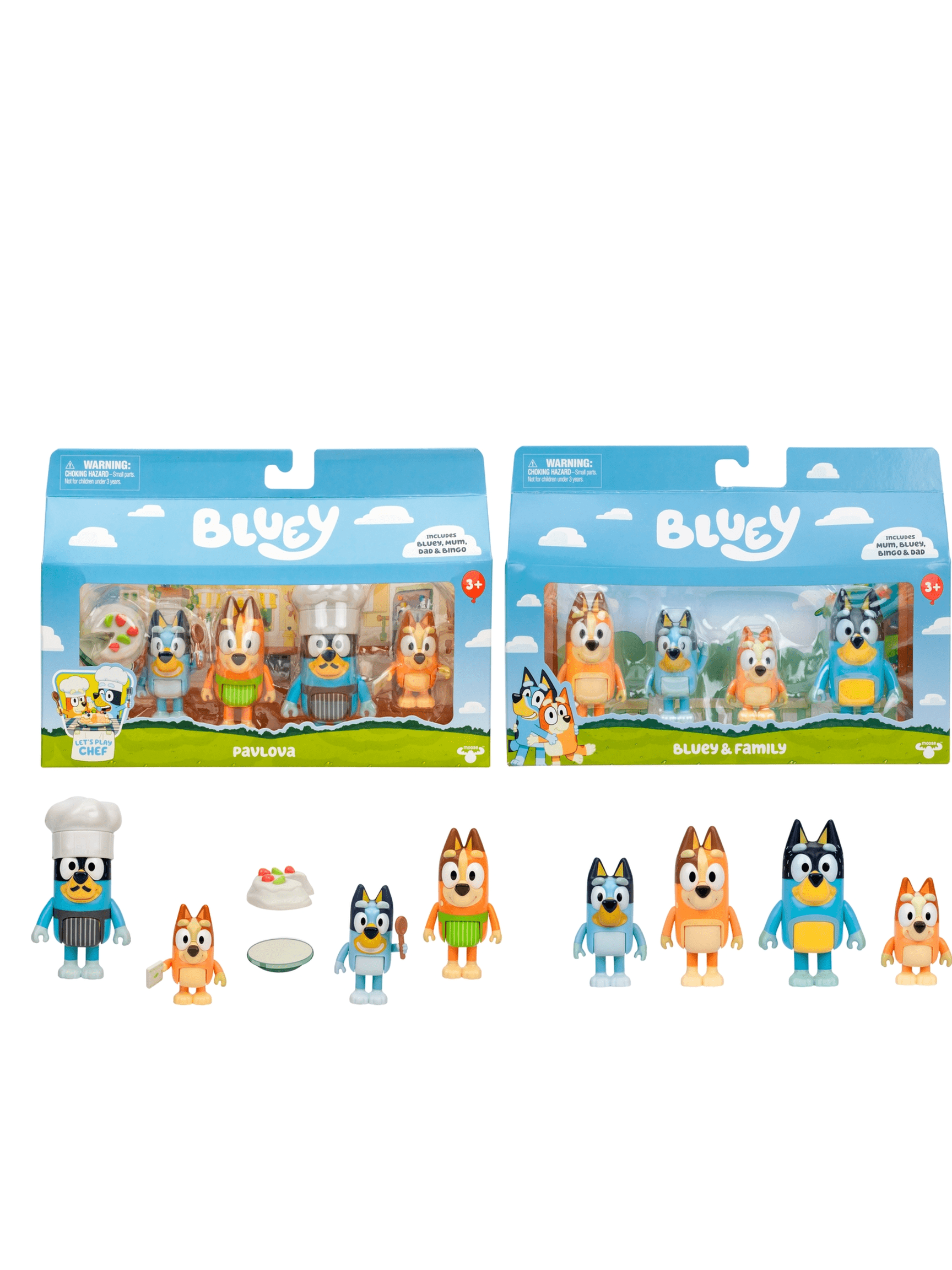 Bluey Family 4-Pack Figure Set