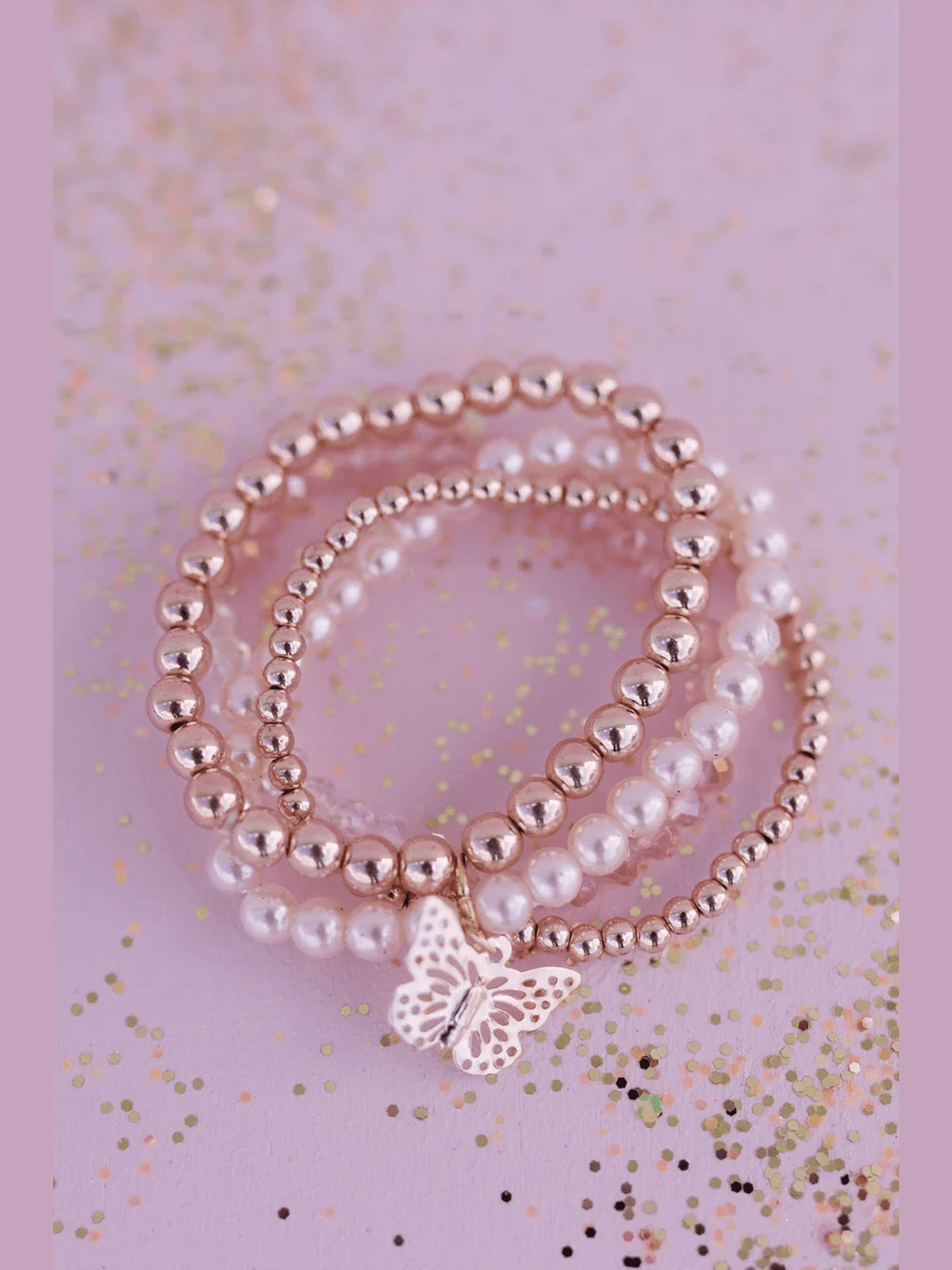 Blush Crush Bracelet Set, 4pcs