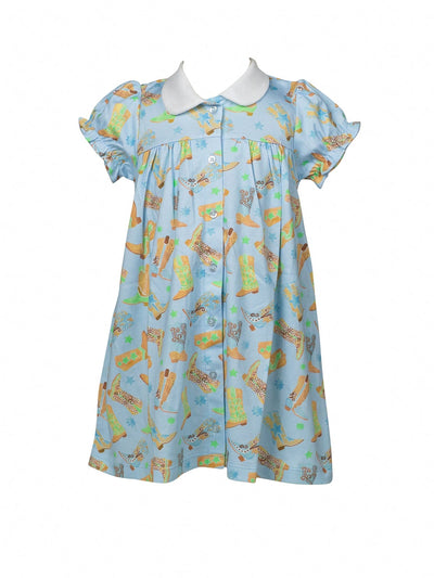 PRE-ORDER Boots Button Front Dress