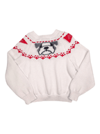 Boys Fair Isle Sweater - Red & Black