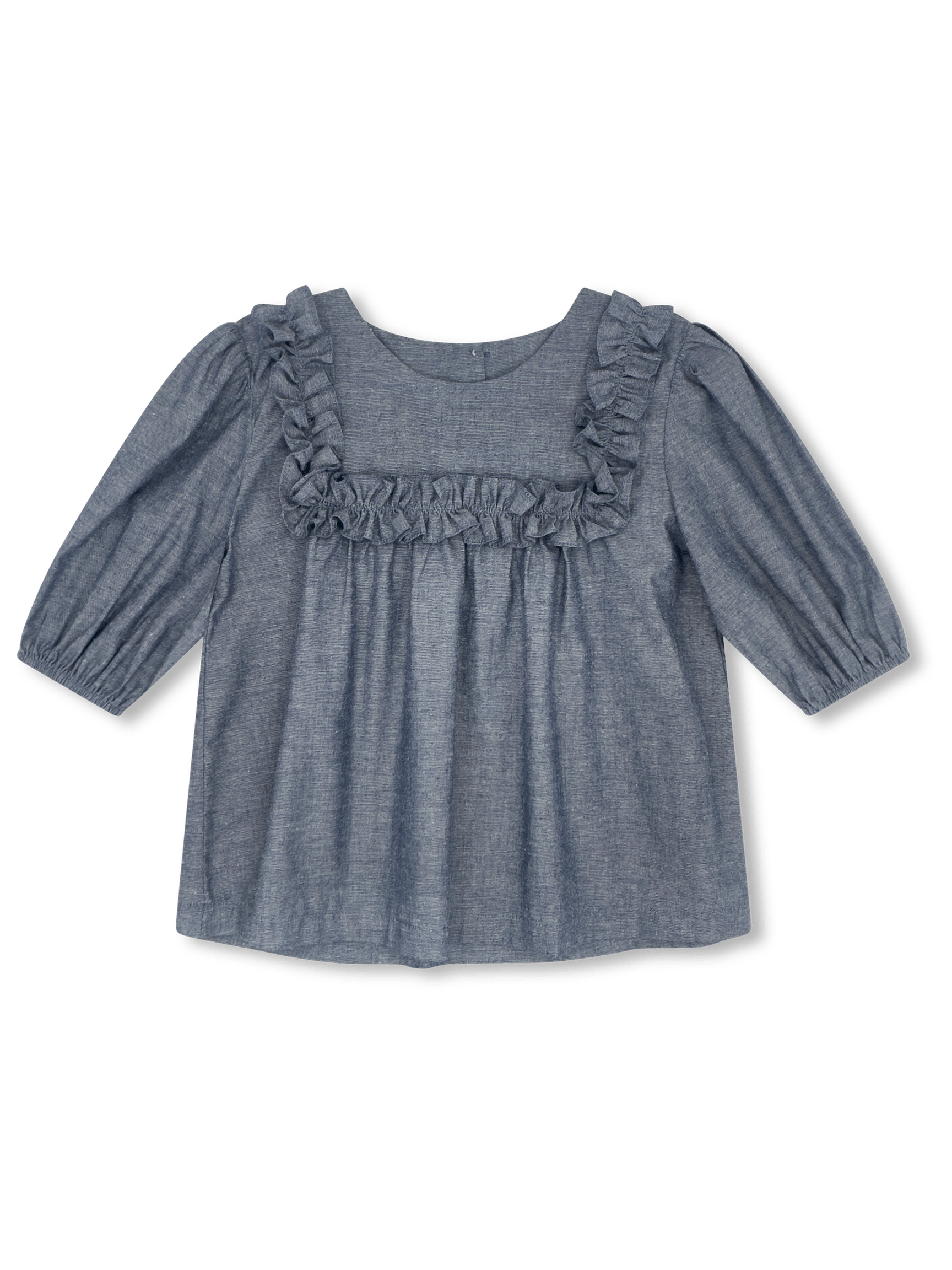 Brynlee Blouse- Dover Denim