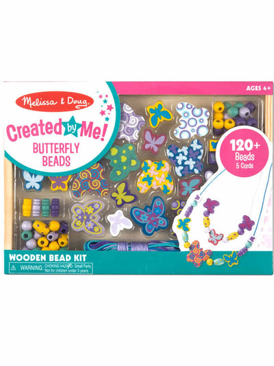 Created by Me! Butterfly Beads Wooden Bead Set