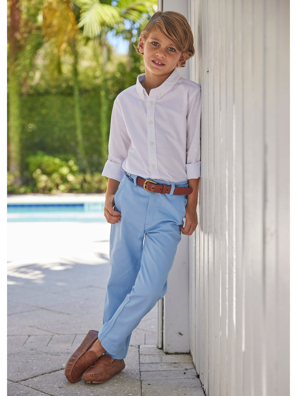 boys white dress shirt Little English