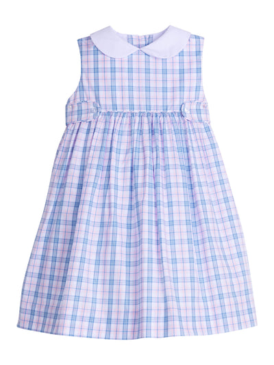 Button Tab Nantucket Dress - Albany Plaid