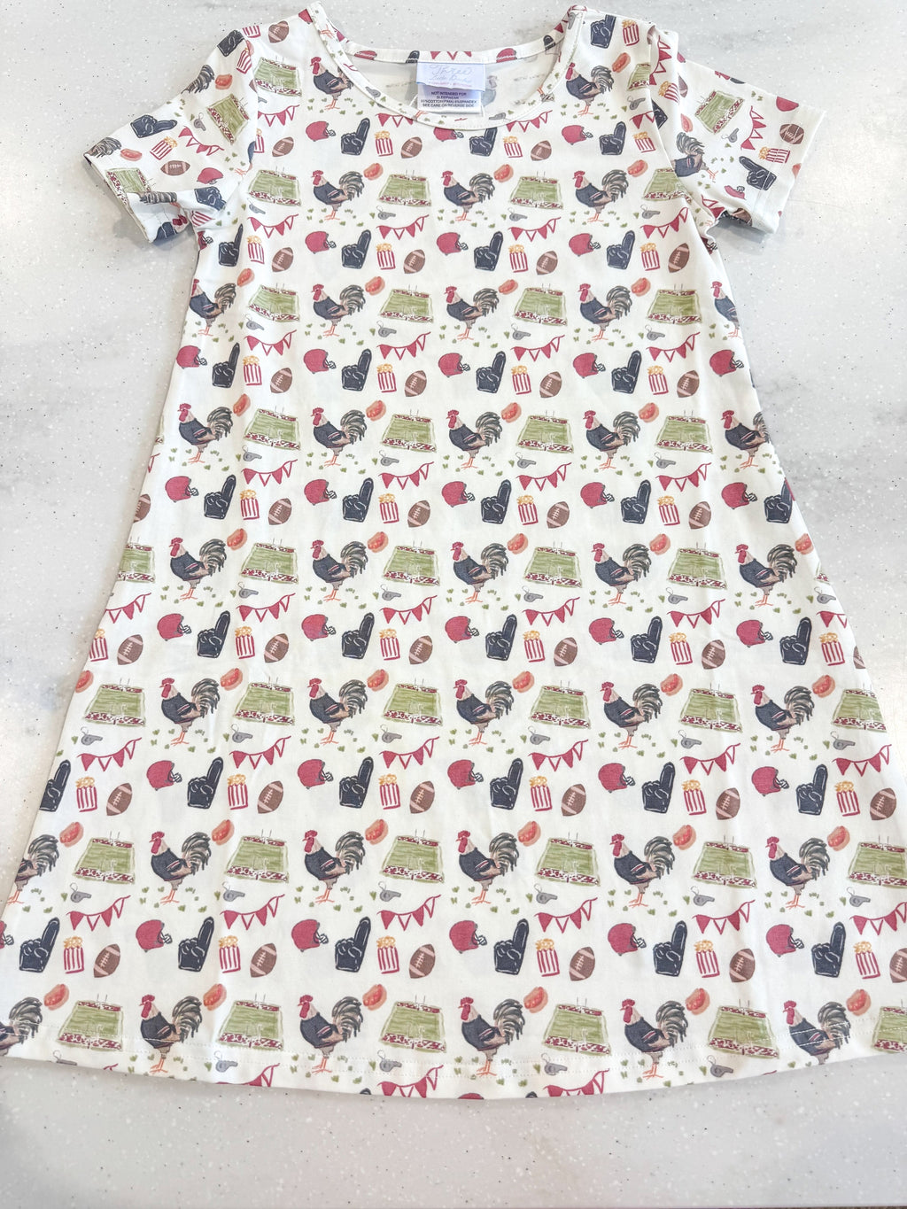 Charlotte Play Dress- Game Day Rooster
