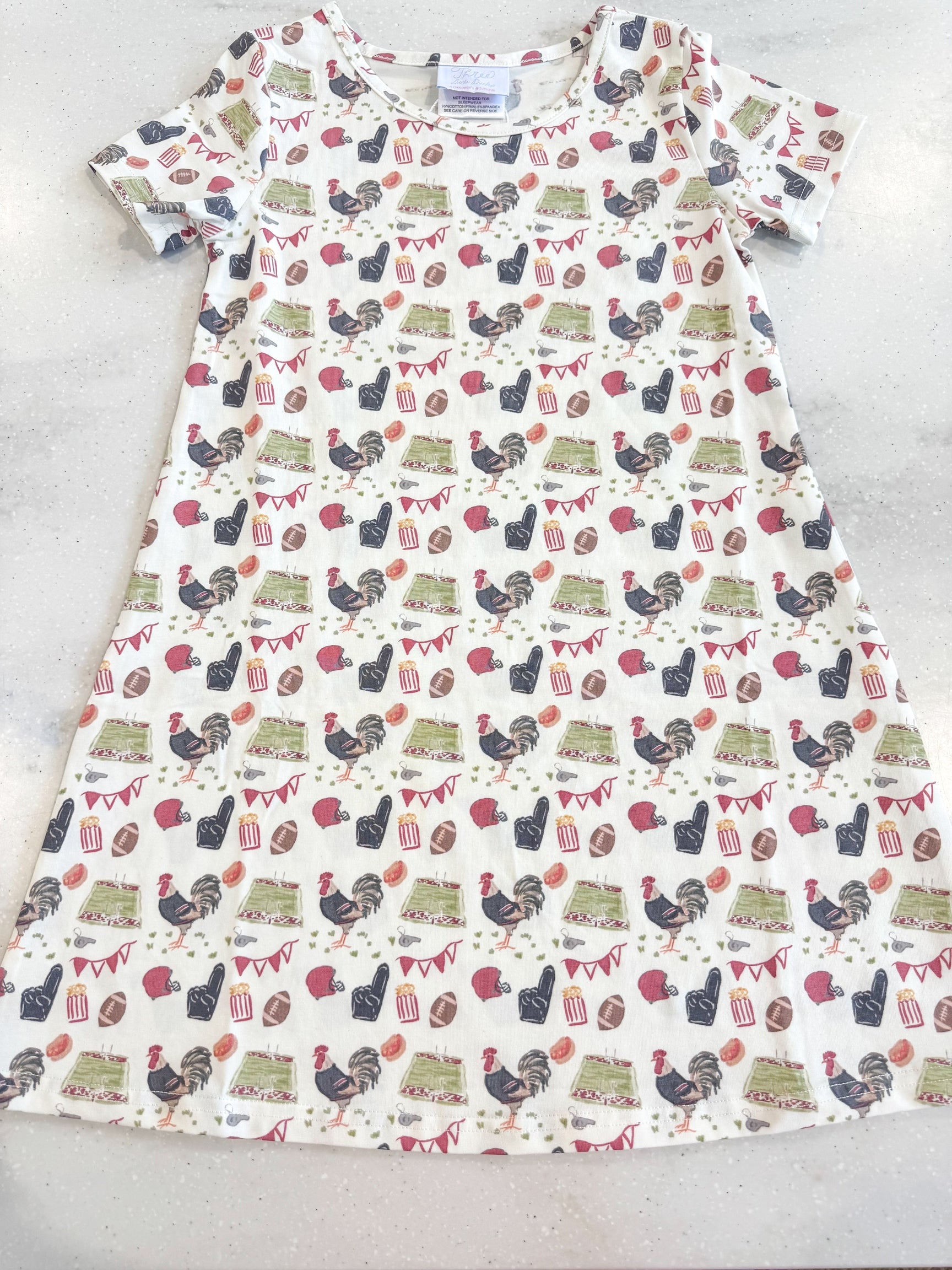 Charlotte Play Dress- Game Day Rooster