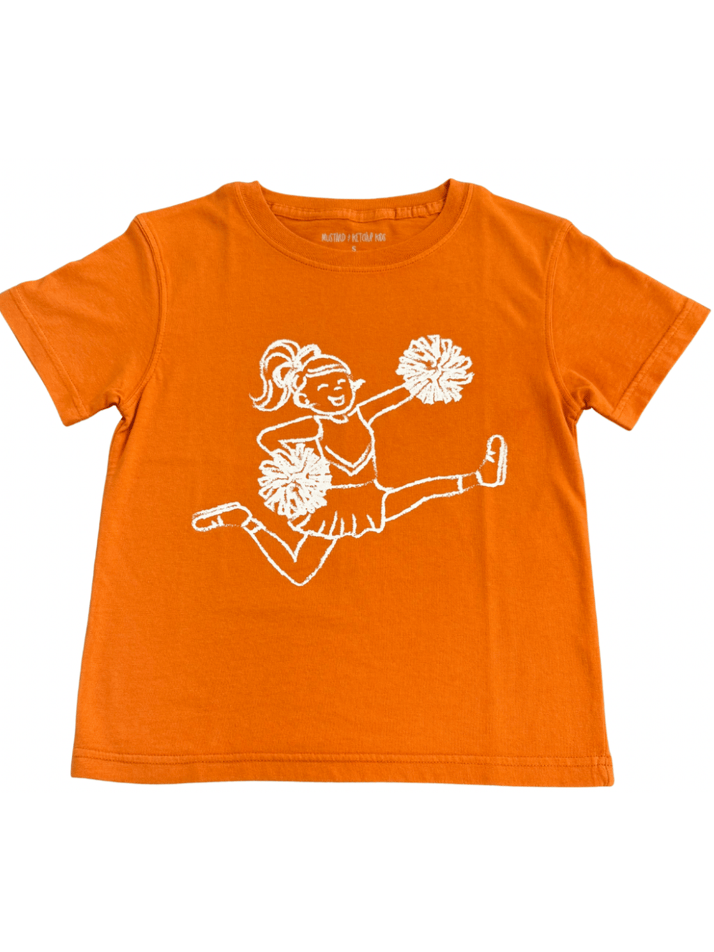 Orange/Whte Cheerleader SS T-Shirt