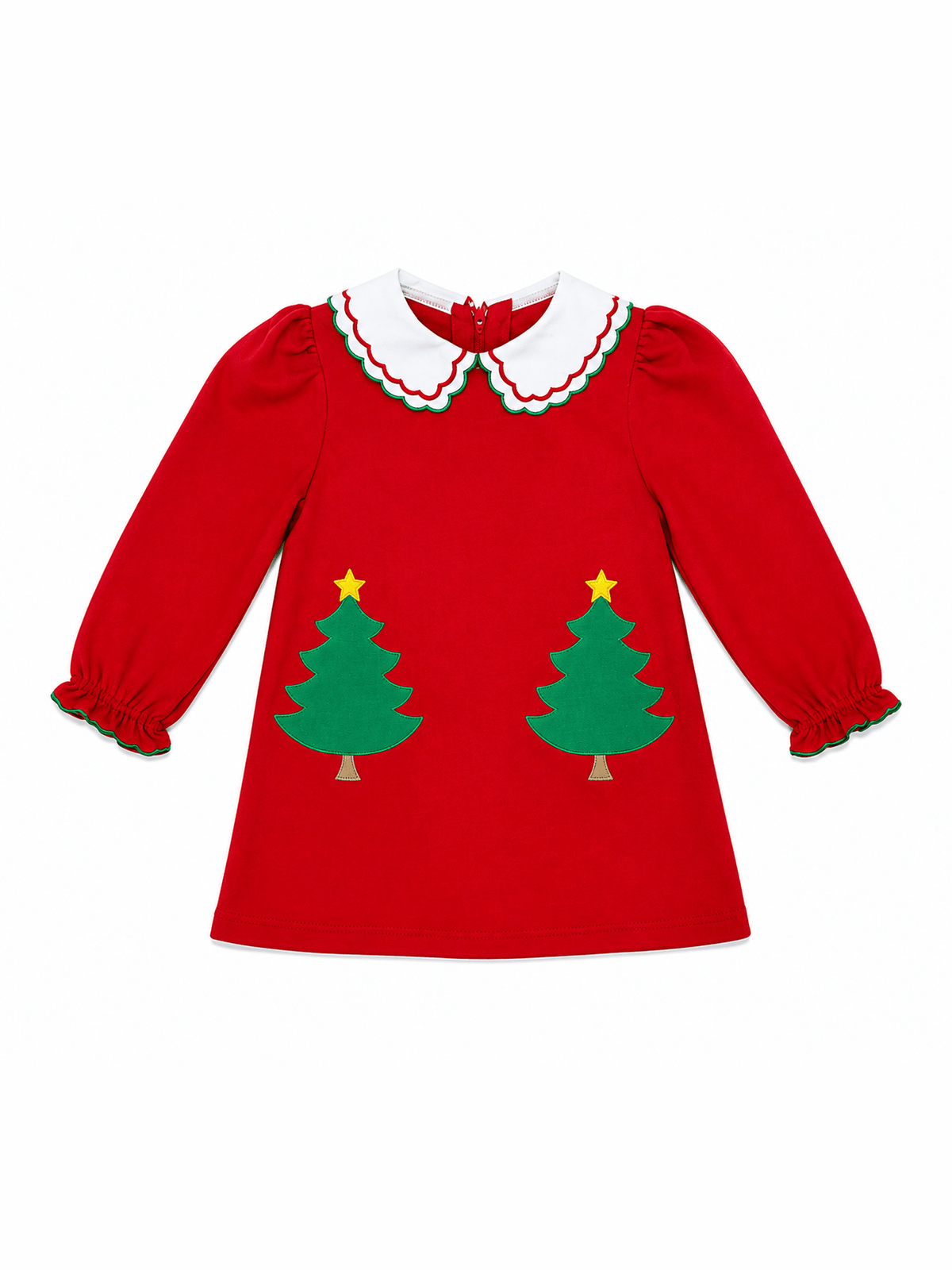 Christmas Tree Double Kendall Collar Dress