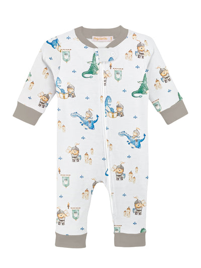 PRE-ORDER Printed Zipper Coverall - Dragon & Knight