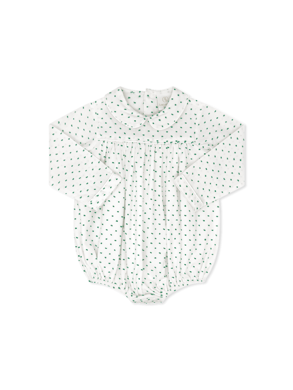 Covington Bubble Long Sleeve - Mistletoe Green Swiss