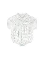 Covington Bubble Long Sleeve - Mistletoe Green Swiss