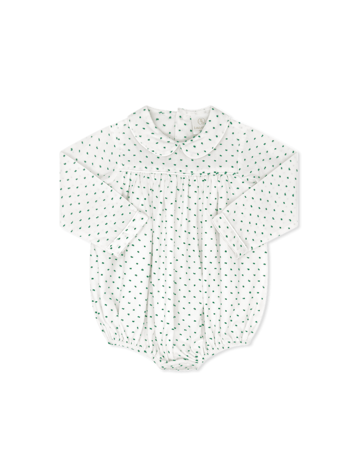 Covington Bubble Long Sleeve - Mistletoe Green Swiss