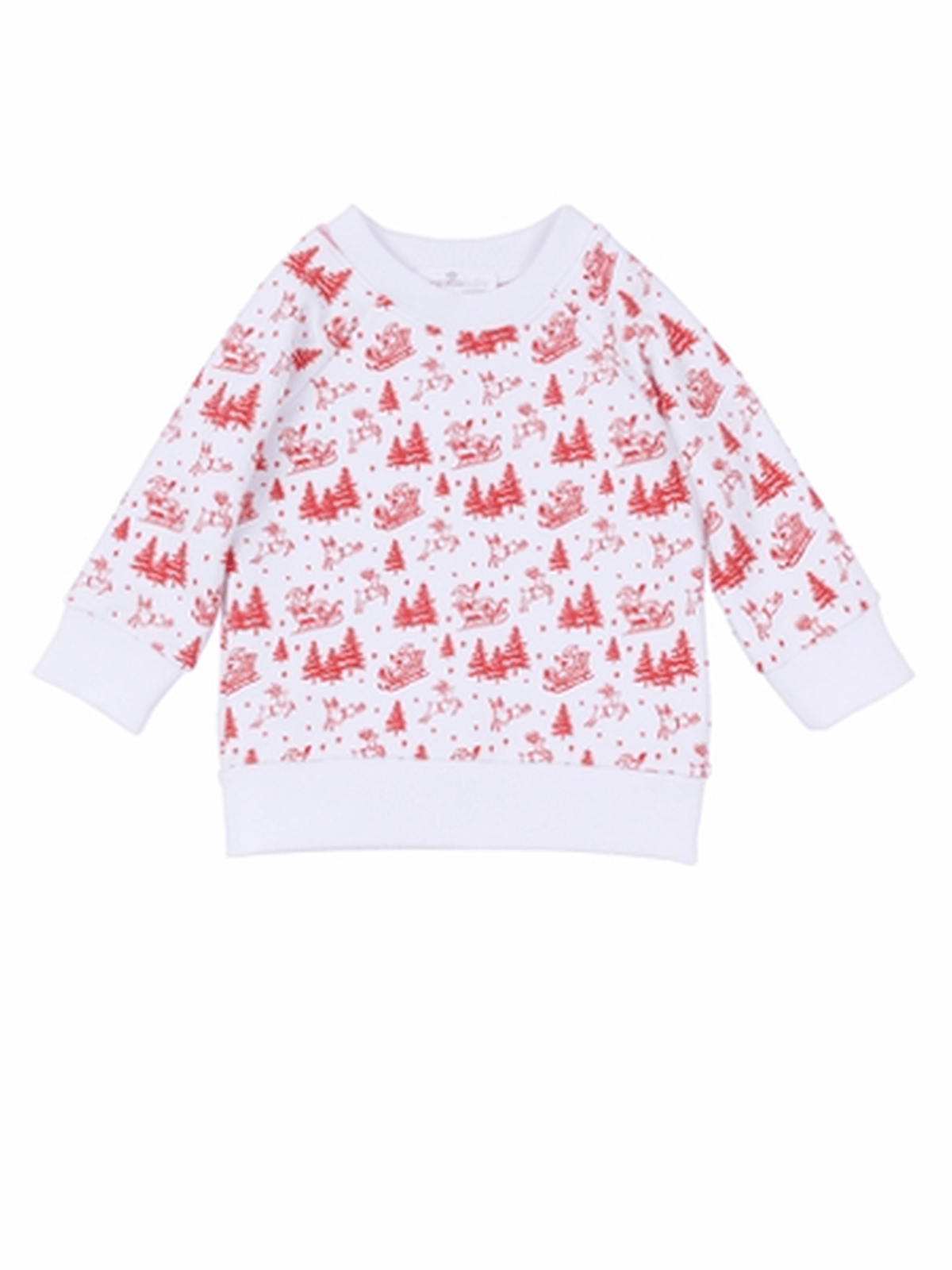 Holiday Toile Pullover Sweatshirt