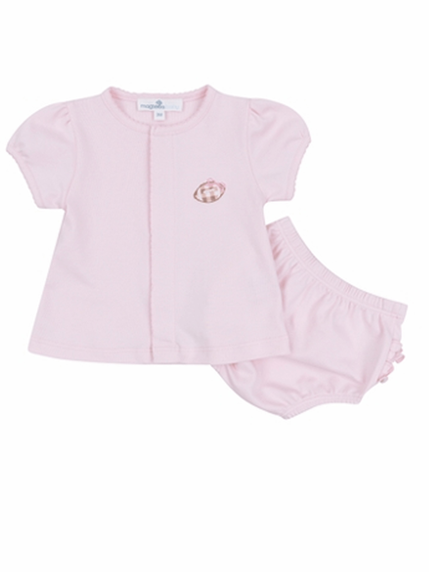Tiny Tailgater Ruffle Diaper Cover Set