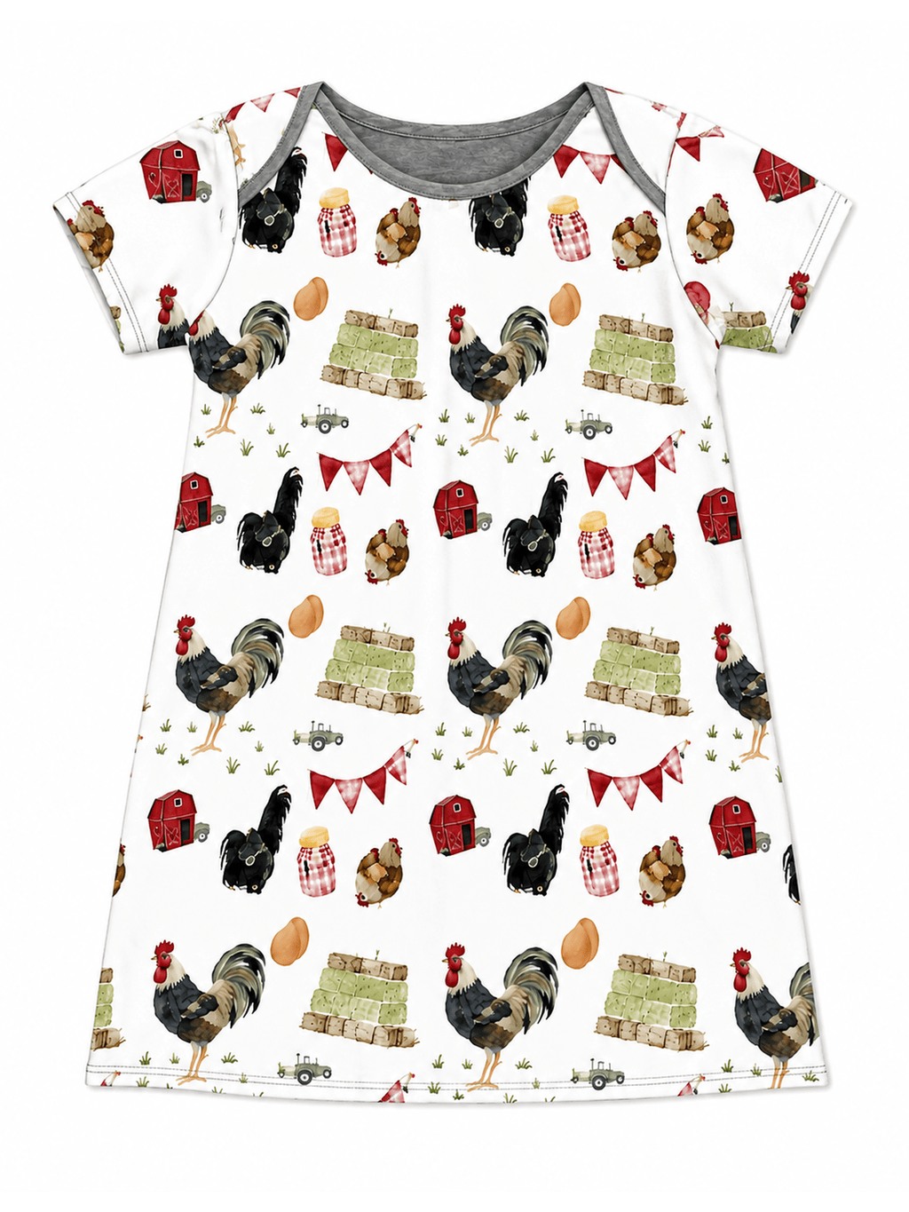 Charlotte Play Dress- Game Day Rooster