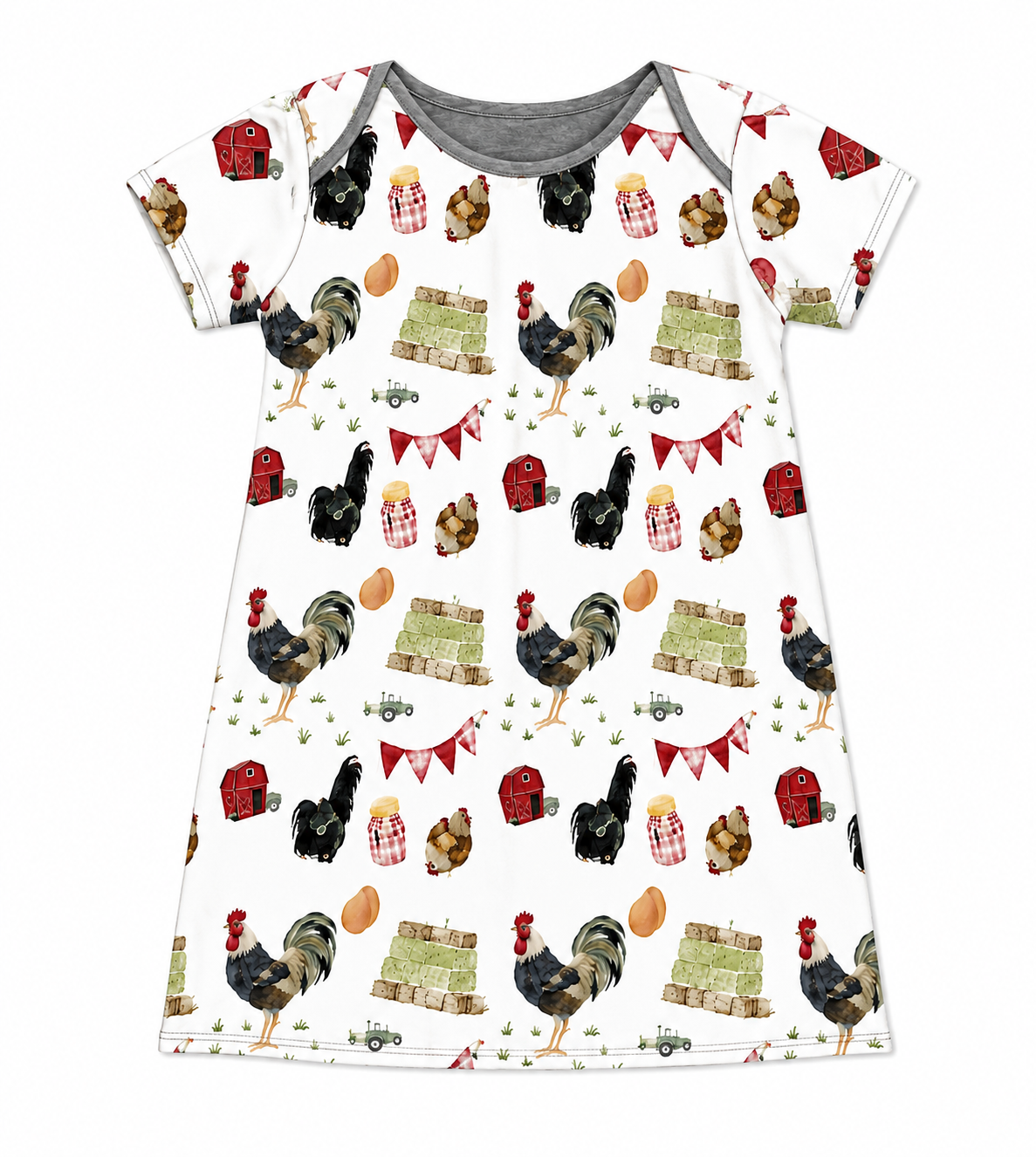 Charlotte Play Dress- Game Day Rooster