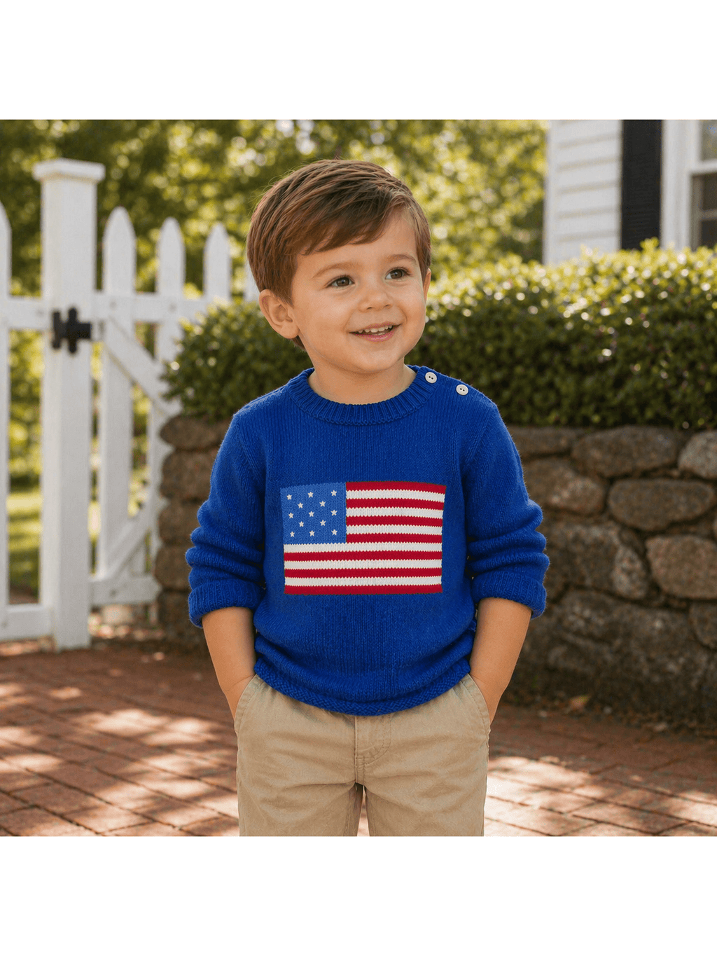 American Flag Knit Sweater
