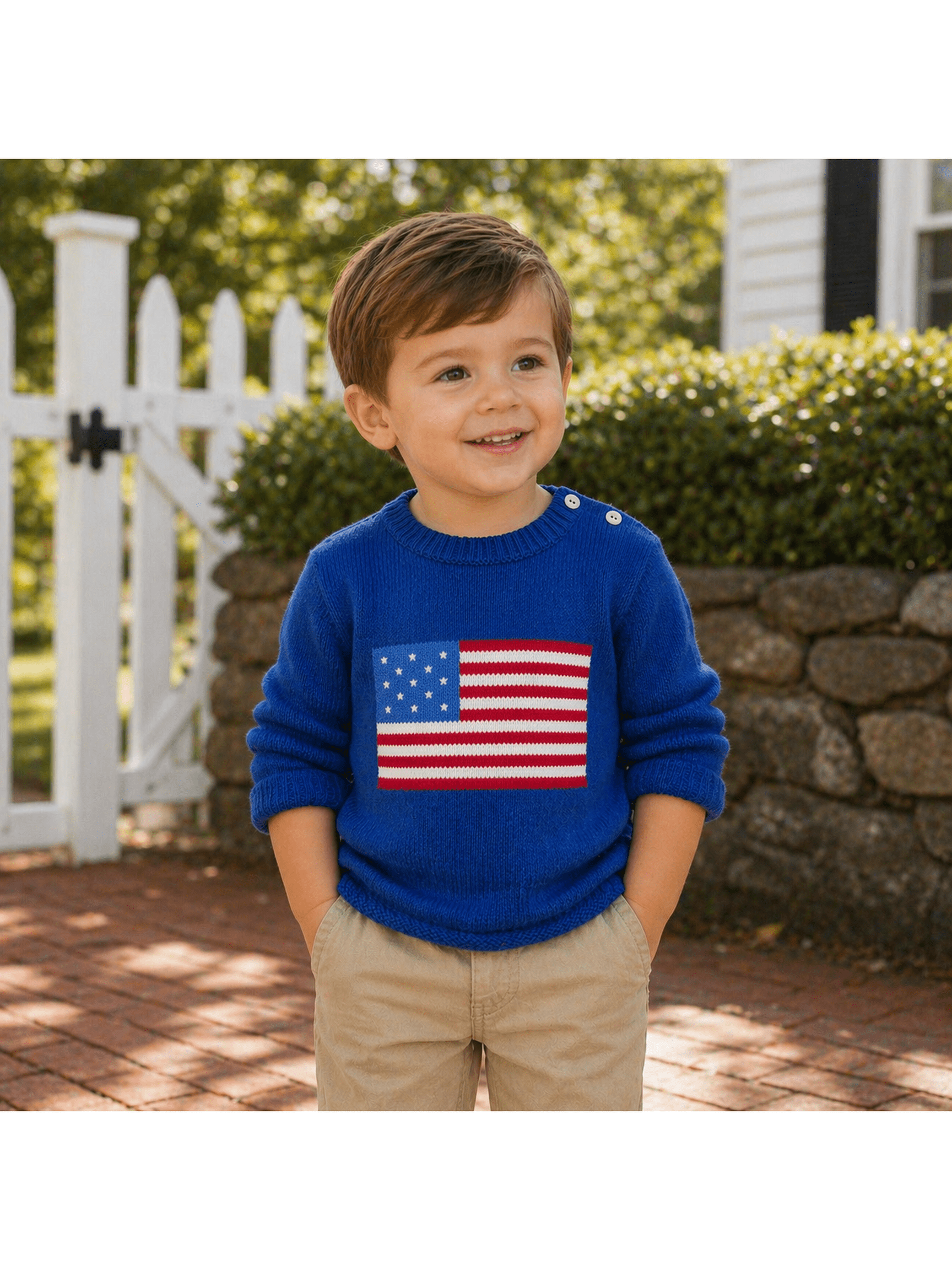 American Flag Knit Sweater