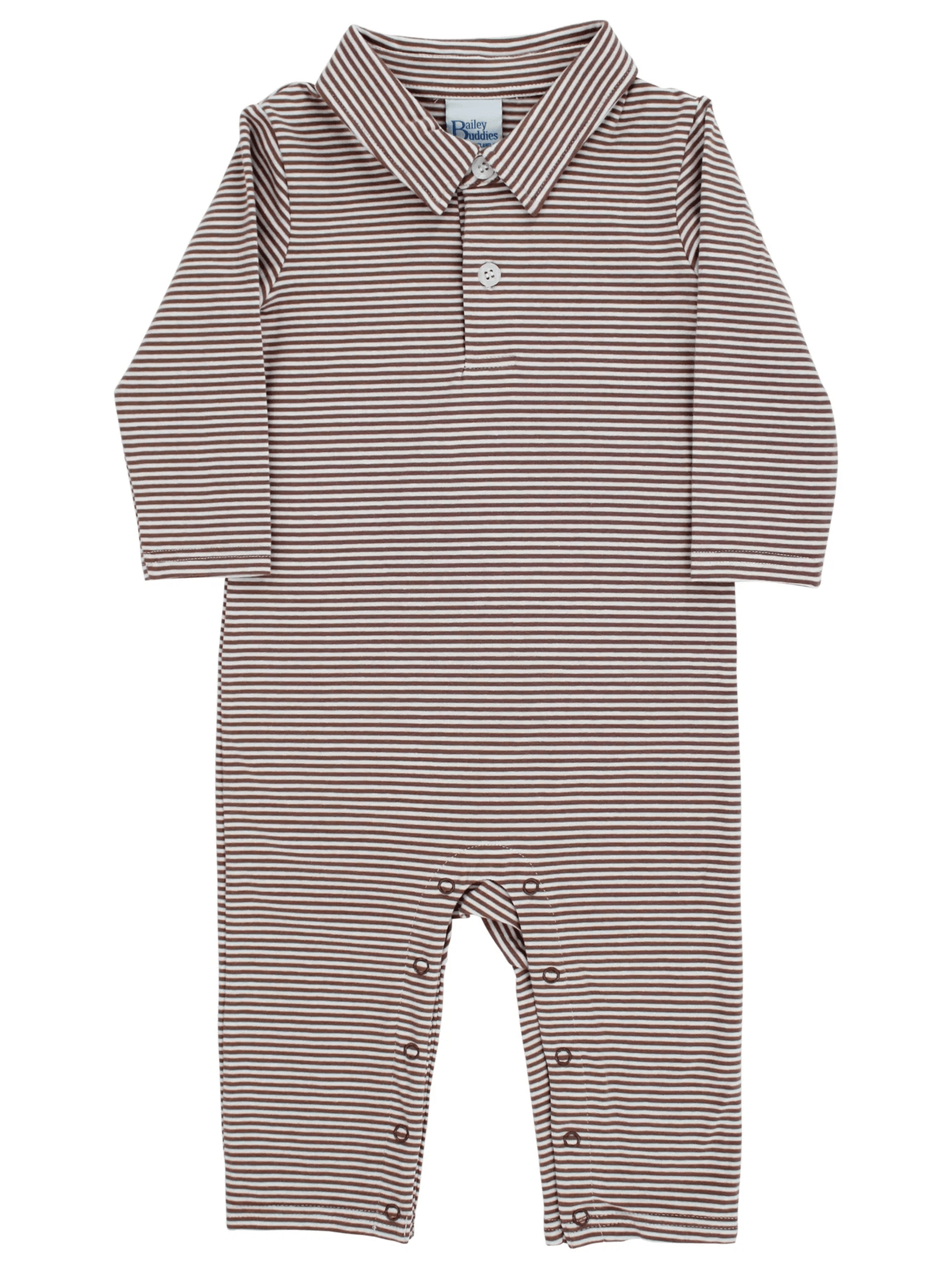 Chocolate Stripe Knit Playsuit