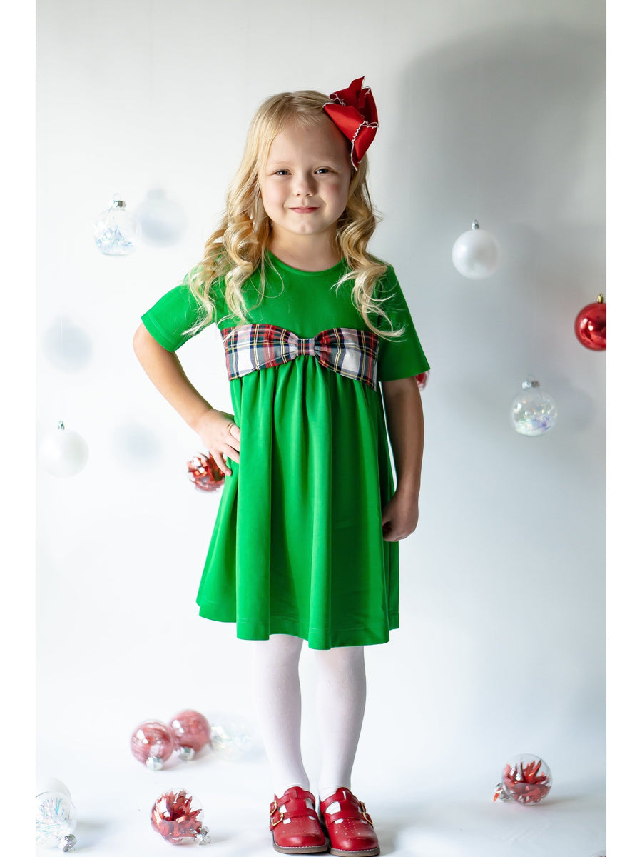 *Beatrice Bow Dress | Posh Tots Children's Boutique