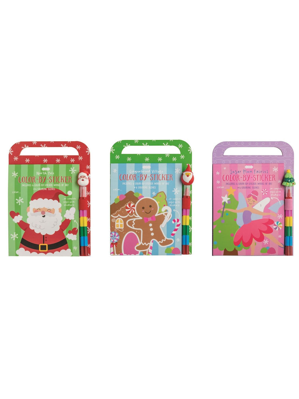 Christmas Color-By-Sticker Sets