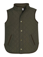 Classic Quilted Vest - Olive