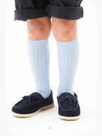 Basic Ribbed Knee High Socks
