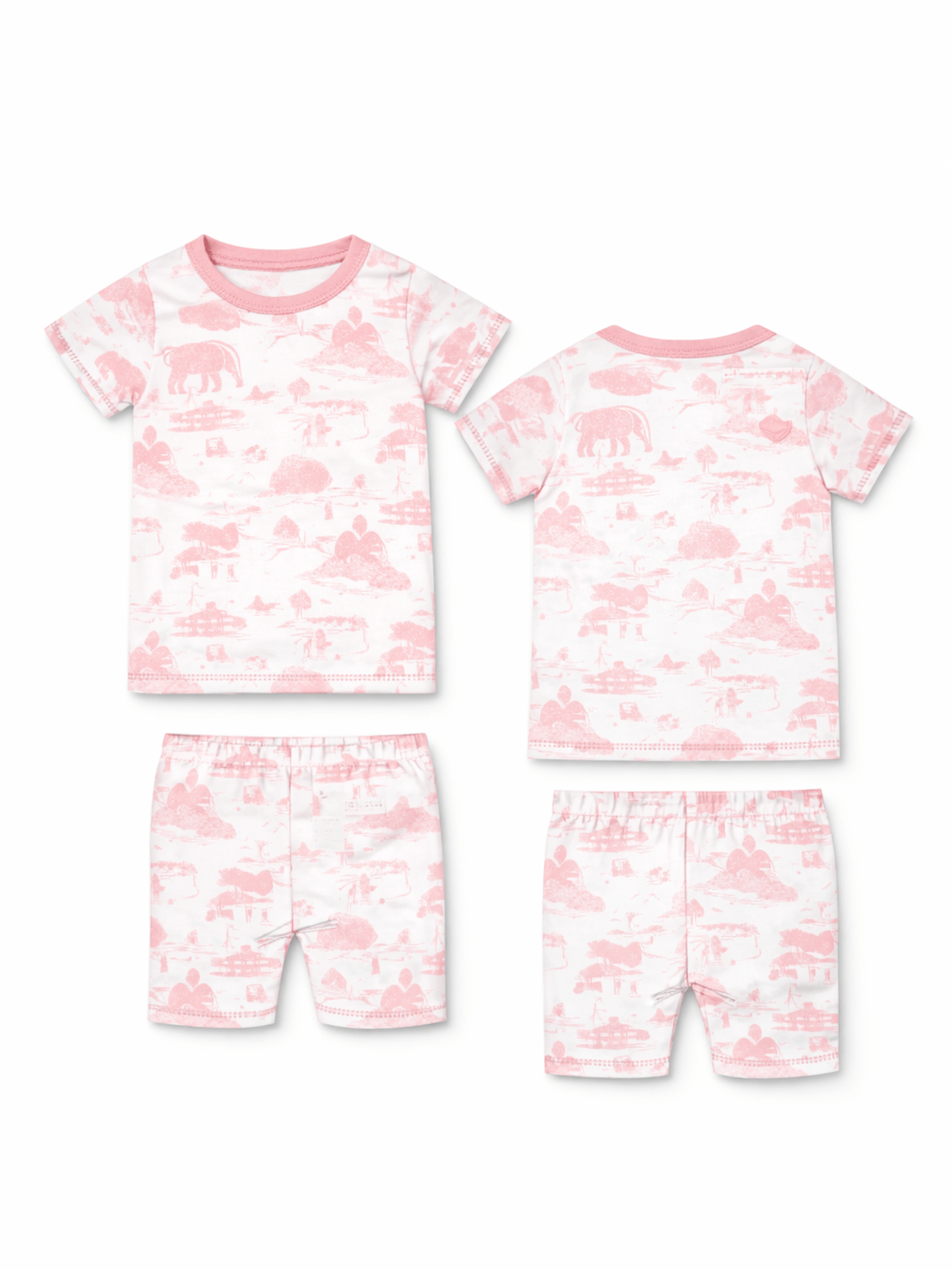 Golf Toile Pink - Loungewear Short Set