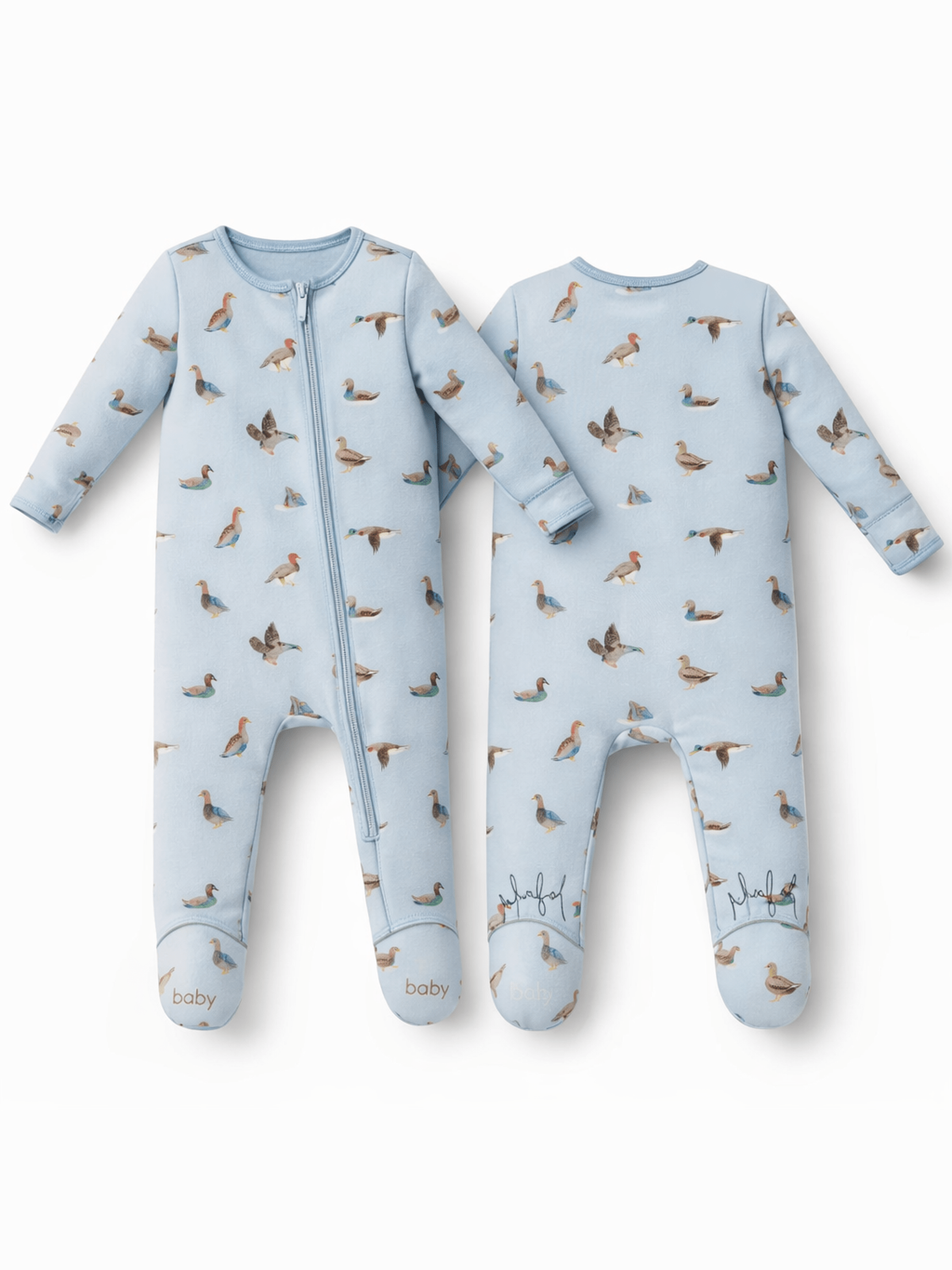 American Ducks - 2 Way Zipper Footie