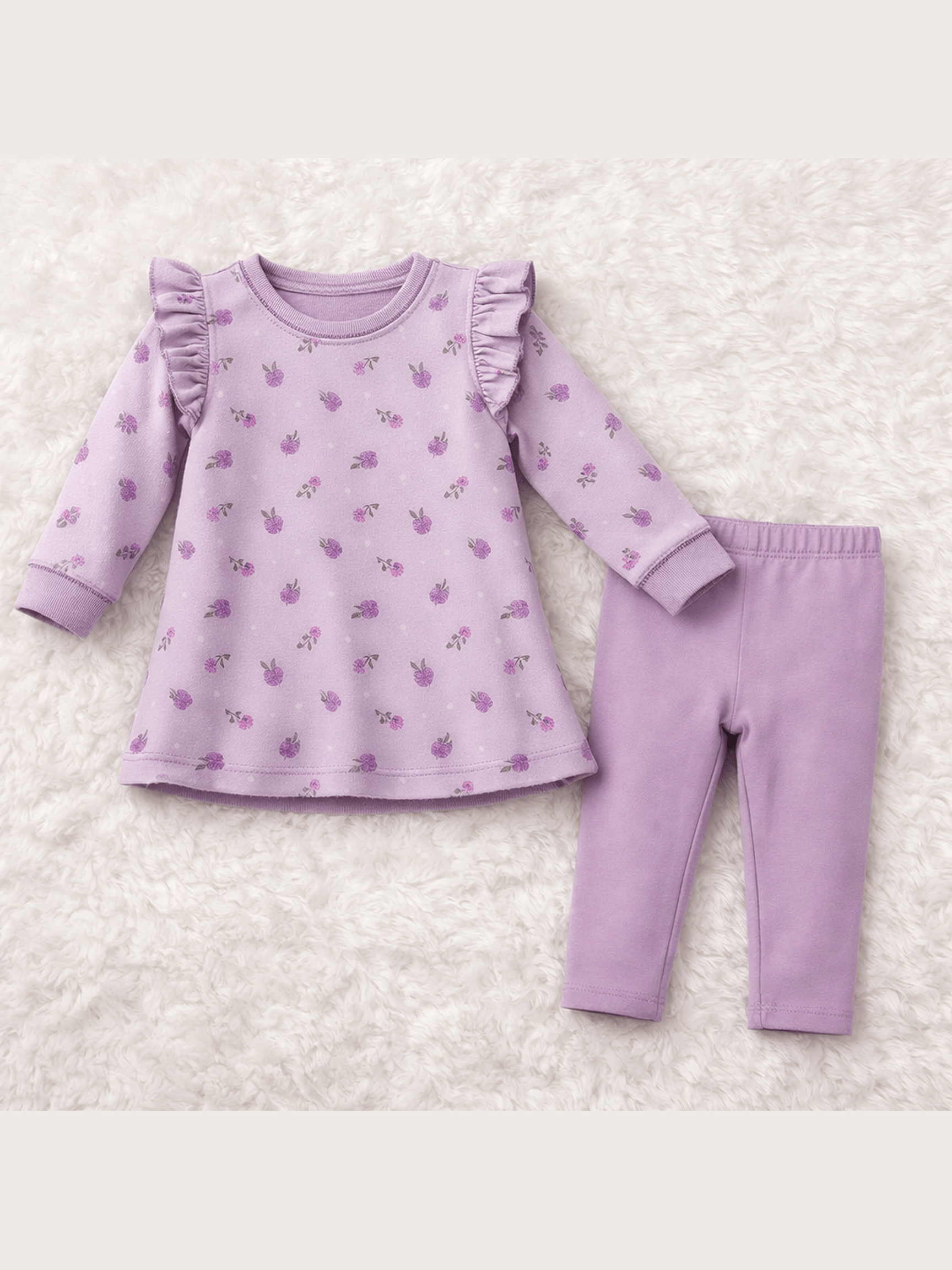 Violetta Floral - Ruffle Sweatshirt and Legging