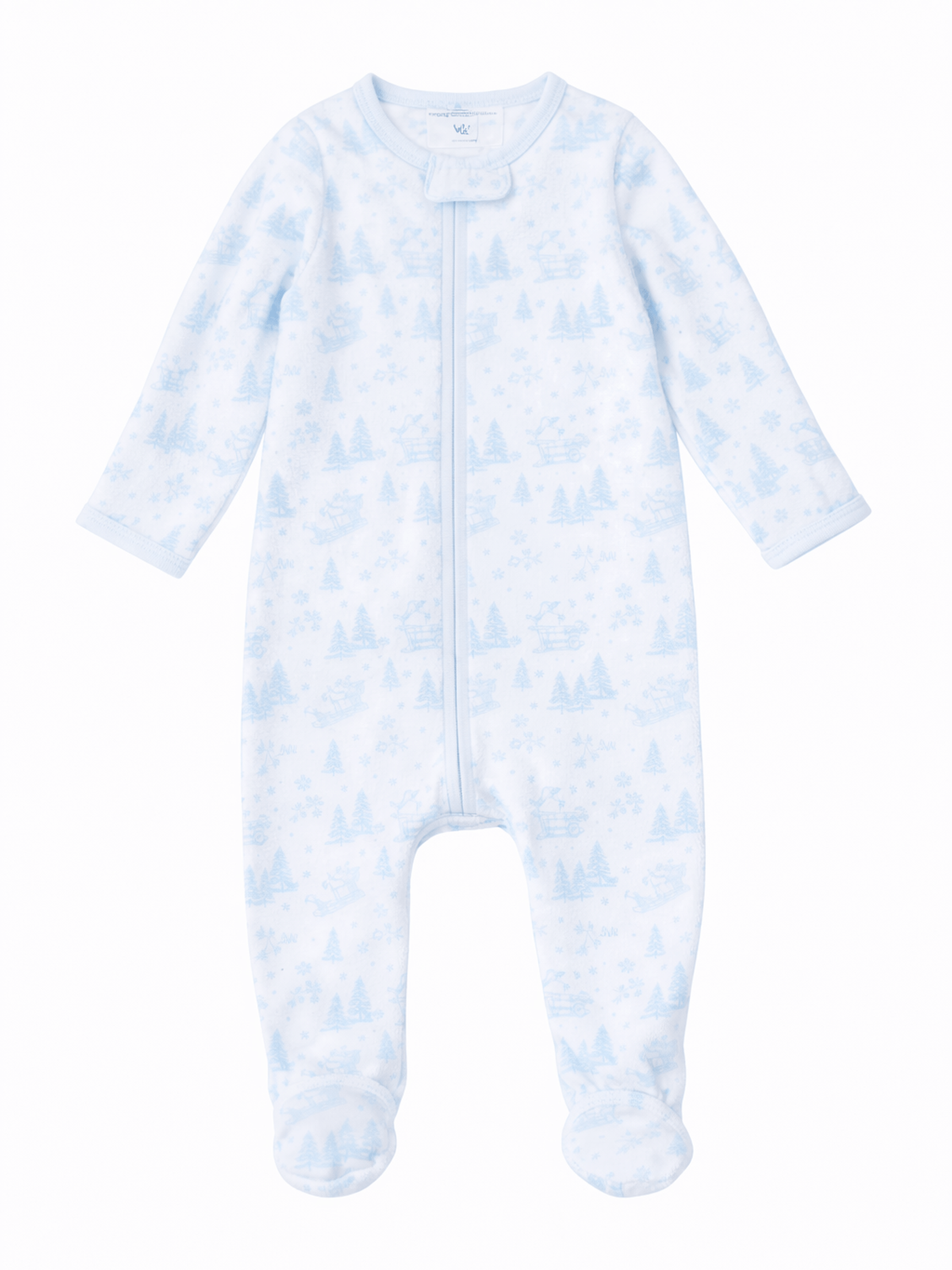 Holiday Toile Footie