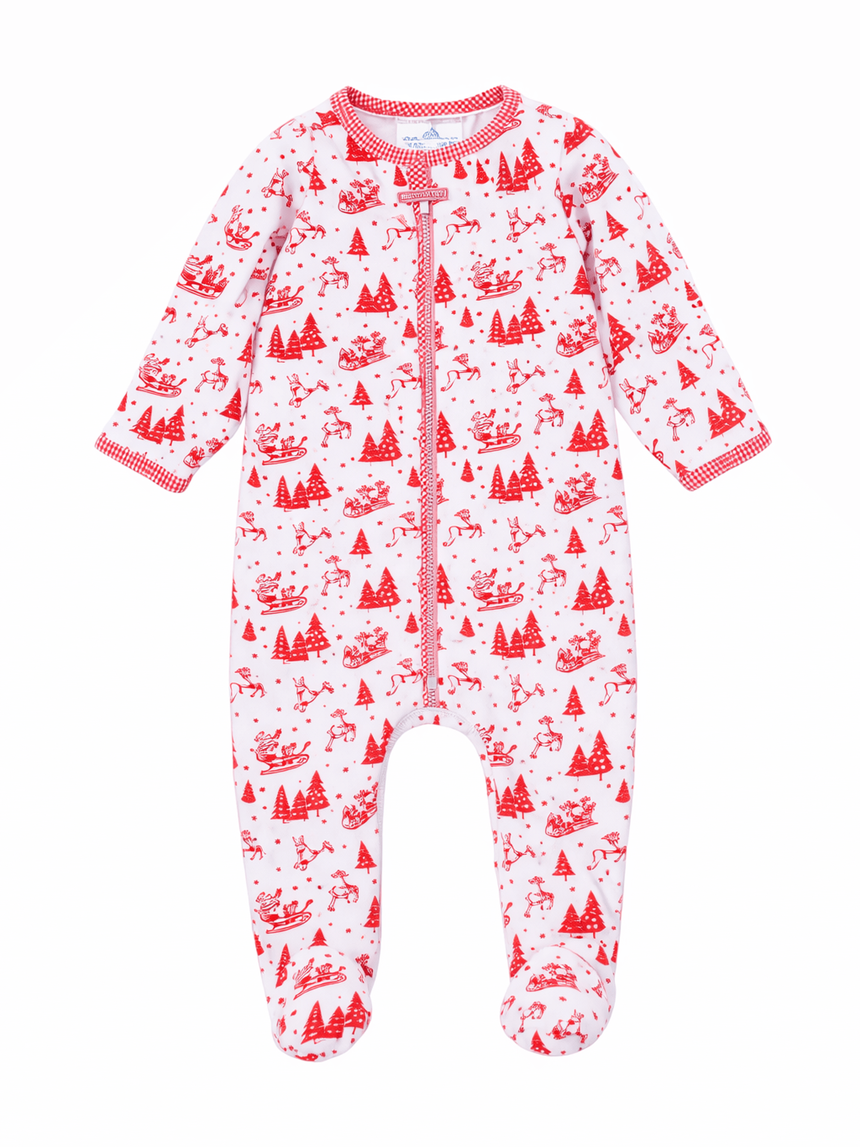 Holiday Toile Footie