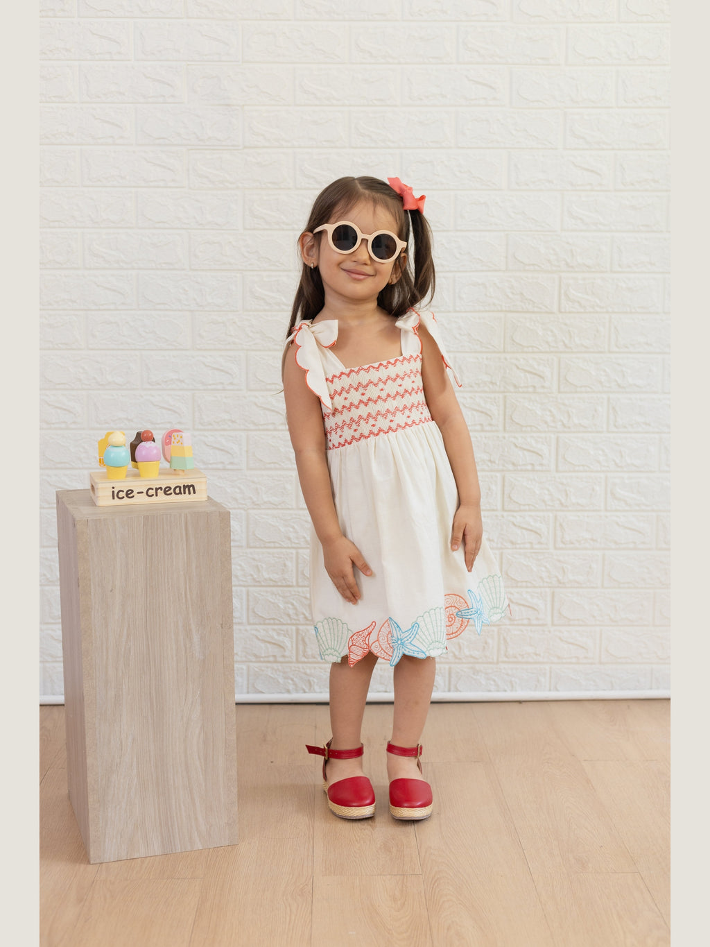 Margot Shells Dress - Posh Tots Children's Boutique