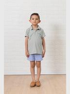 William Blue Gingham Polo Set - Posh Tots Children's Boutique