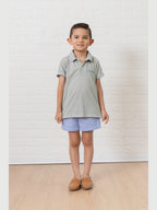 William Blue Gingham Polo Set - Posh Tots Children's Boutique