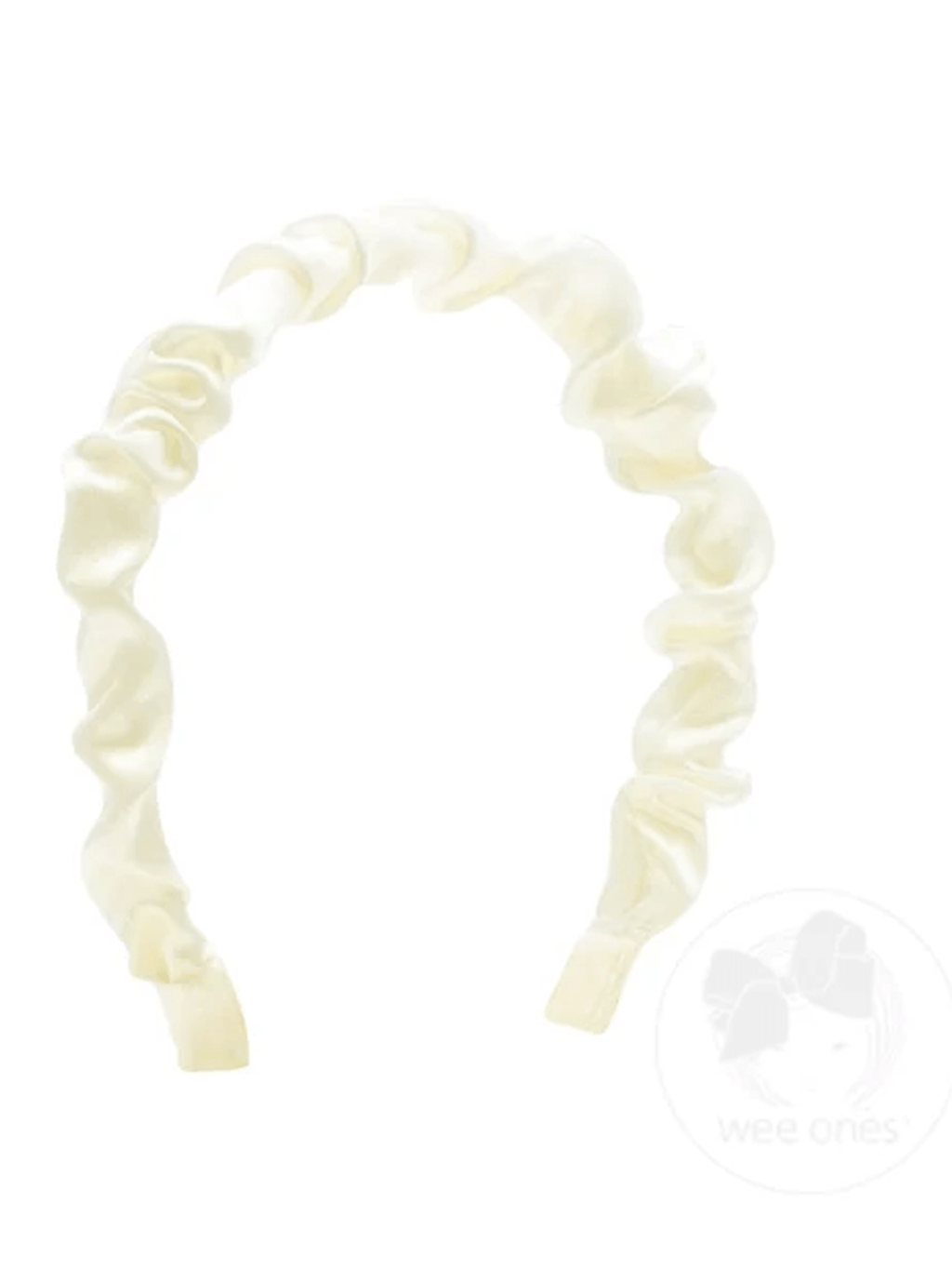 Crepe Satin Ruffled Headband