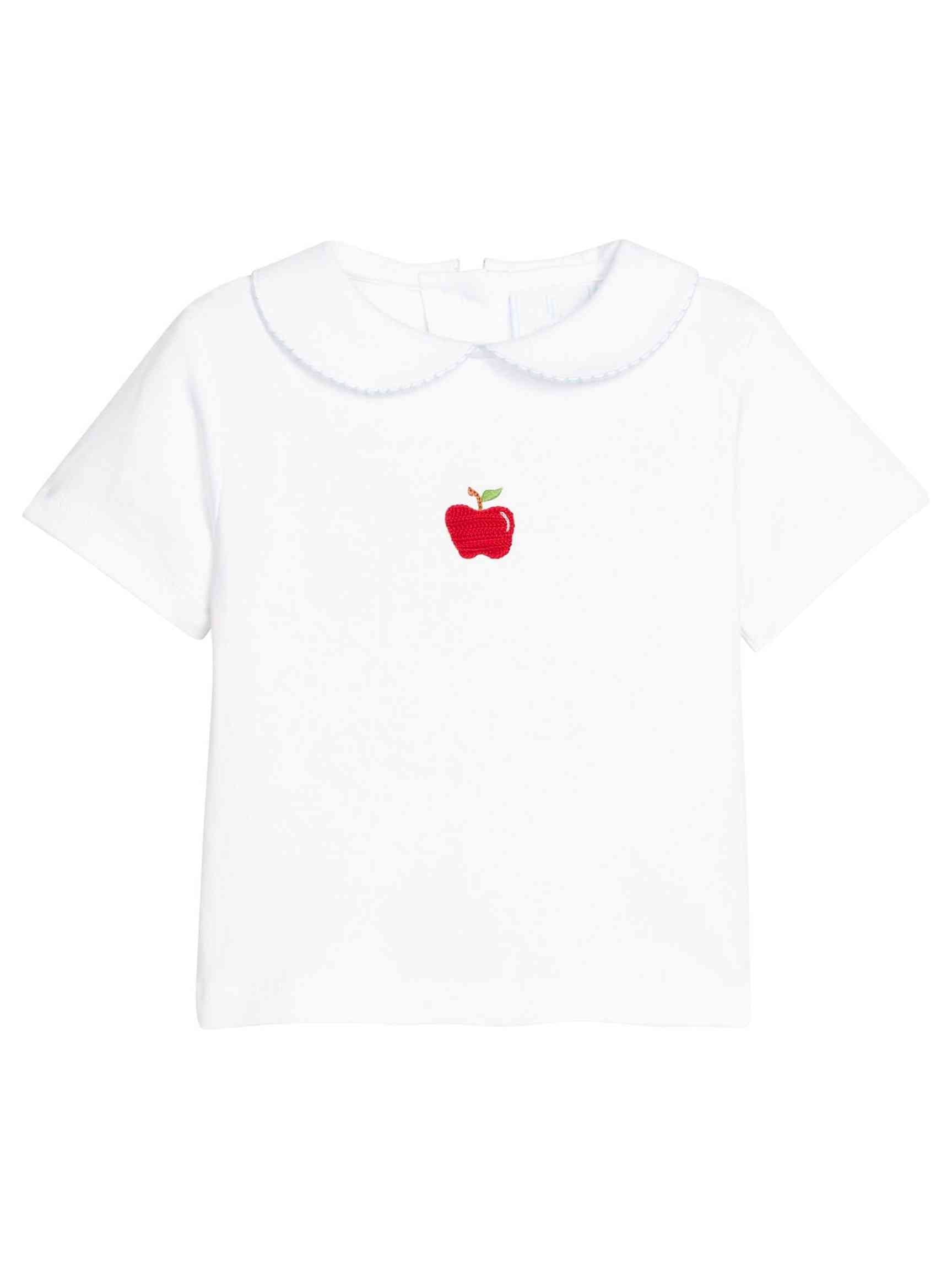 Crochet Peter Pan Shirt - Apple