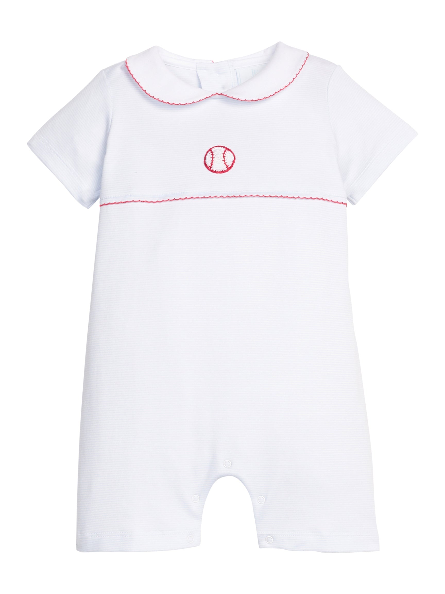 Crochet Ream Romper - Baseball