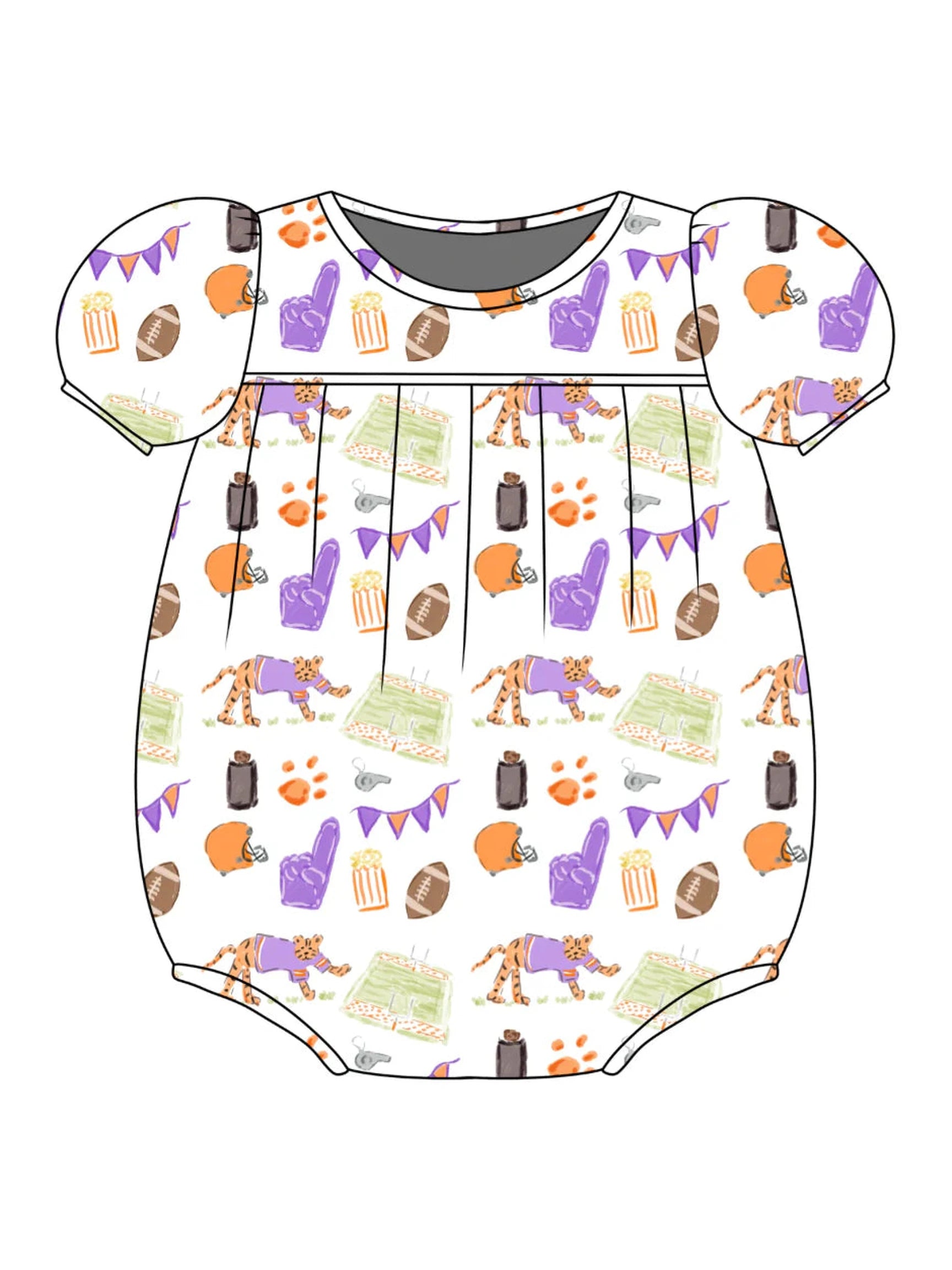 PRE-ORDER Abigail Bubble - Game Day Tiger Paws