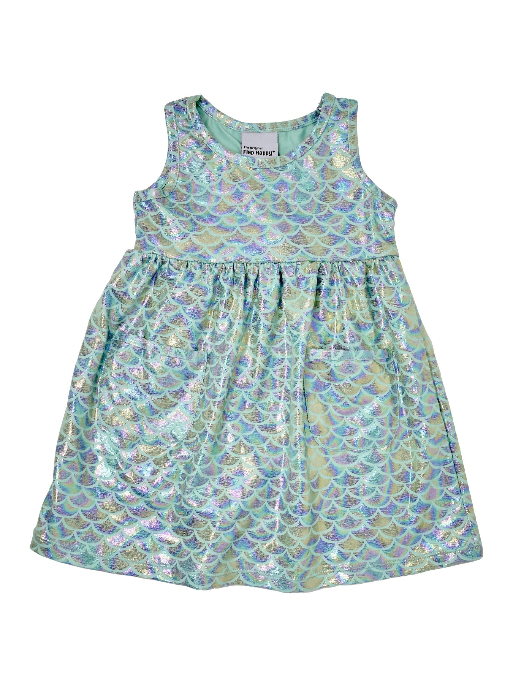 UPF 50+ Dahlia Sleeveless Tee Dress w/ Pockets