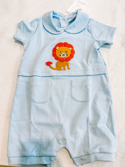 King Lion Romper w/Pockets