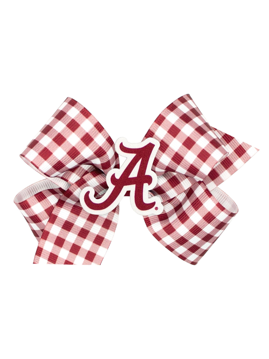 Collegiate Gingham Bow w/Logo