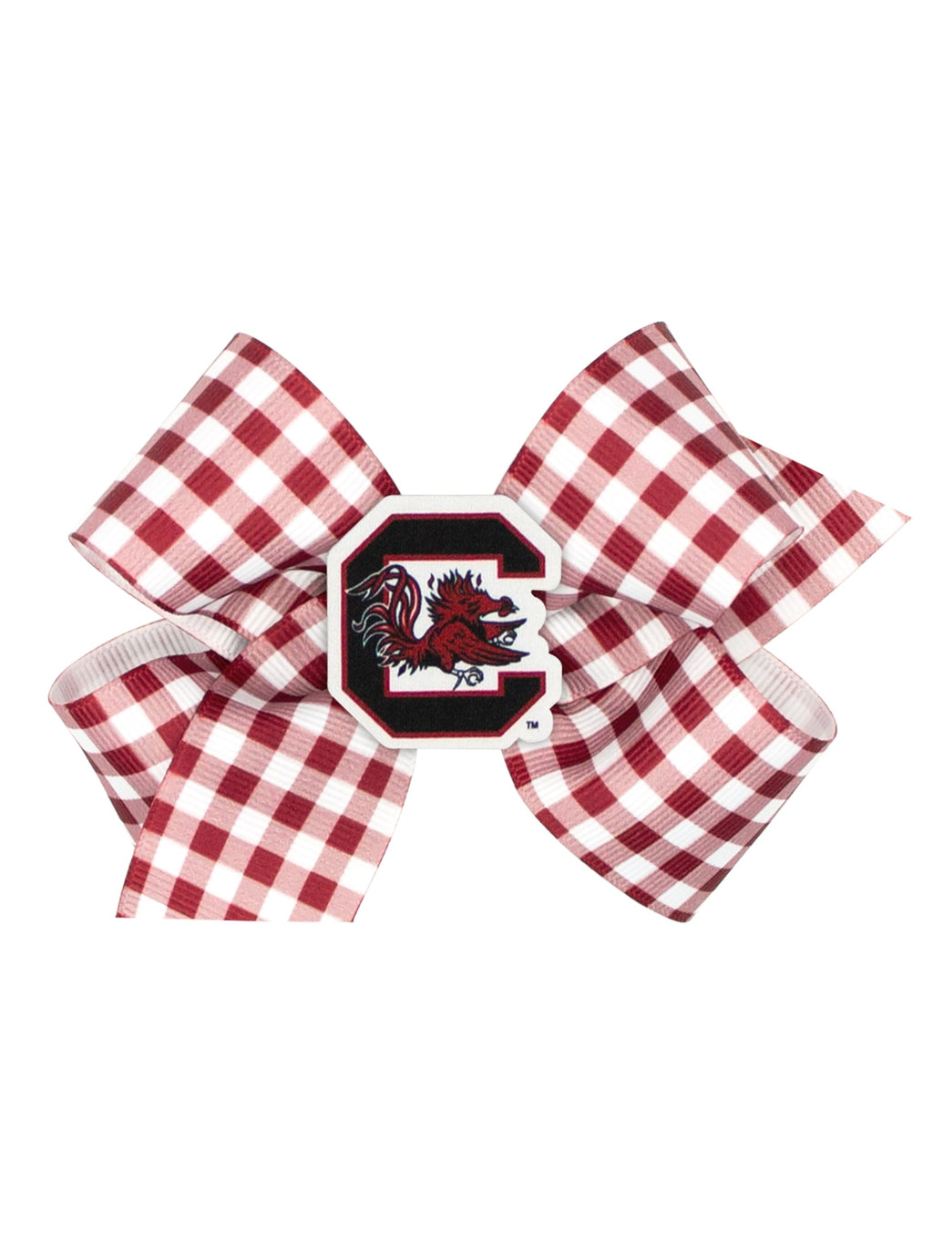 Collegiate Gingham Bow w/Logo
