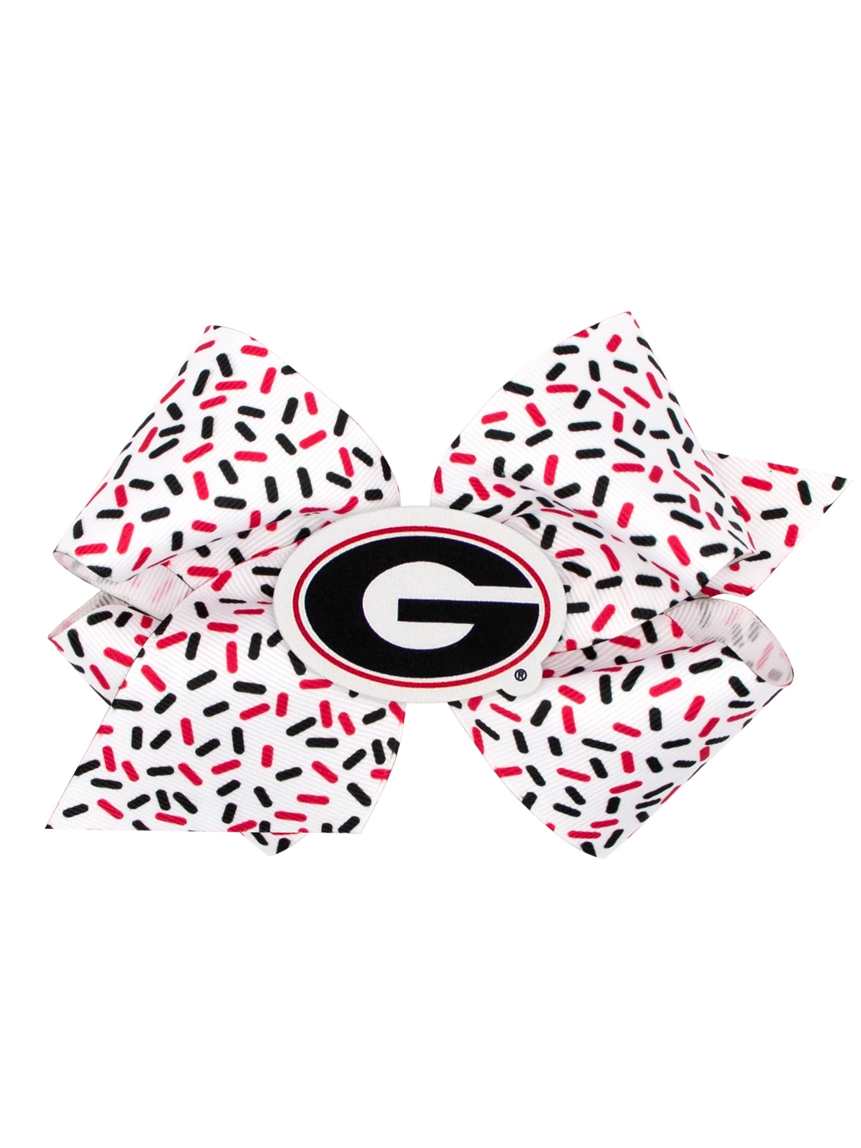 Collegiate Confetti Bow w/Logo