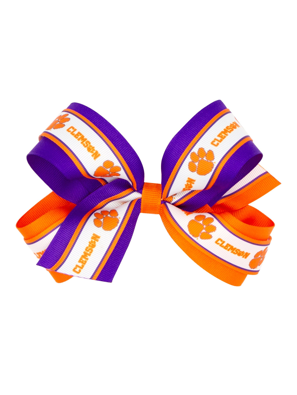 Logo Print Grosgrain Overlay Bow