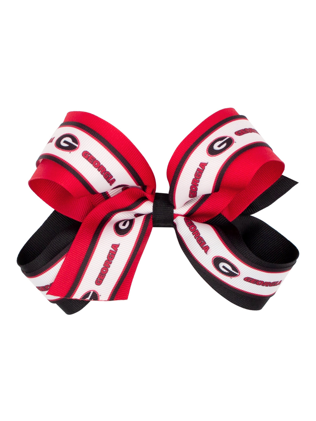 Logo Print Grosgrain Overlay Bow